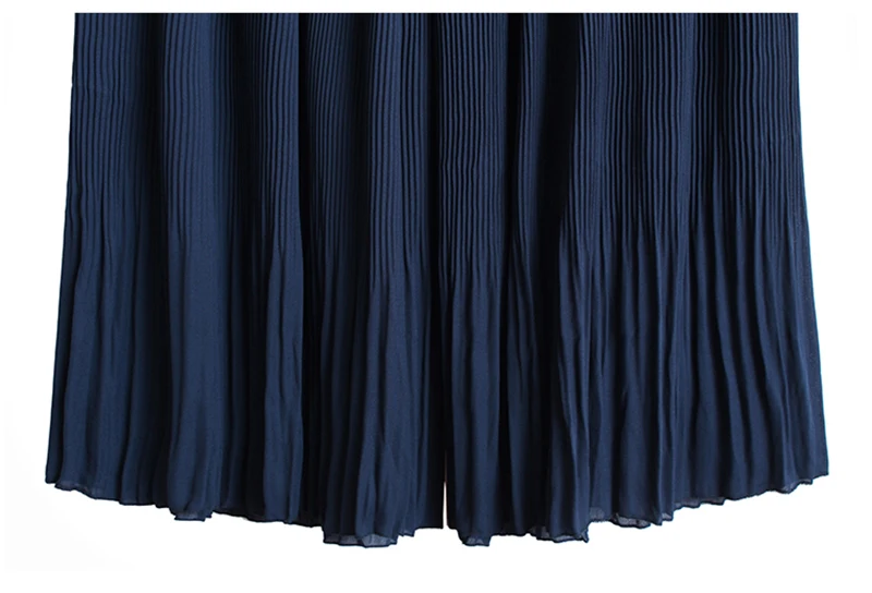 

[EAM] High Elastic Waist Blue Wide Leg Pleated Trousers New Loose Fit Pants Women Fashion Tide Spring Autumn 2021 1DD6853