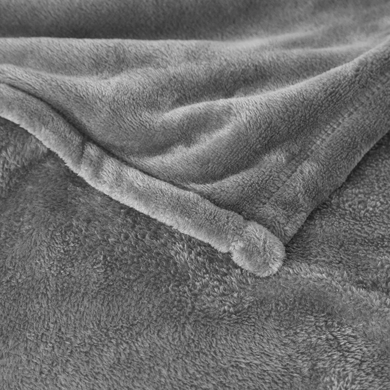

Soft blanket blanket warm coral plaid blanket travel velvet sofa solid color wool mattress warm Cobertor
