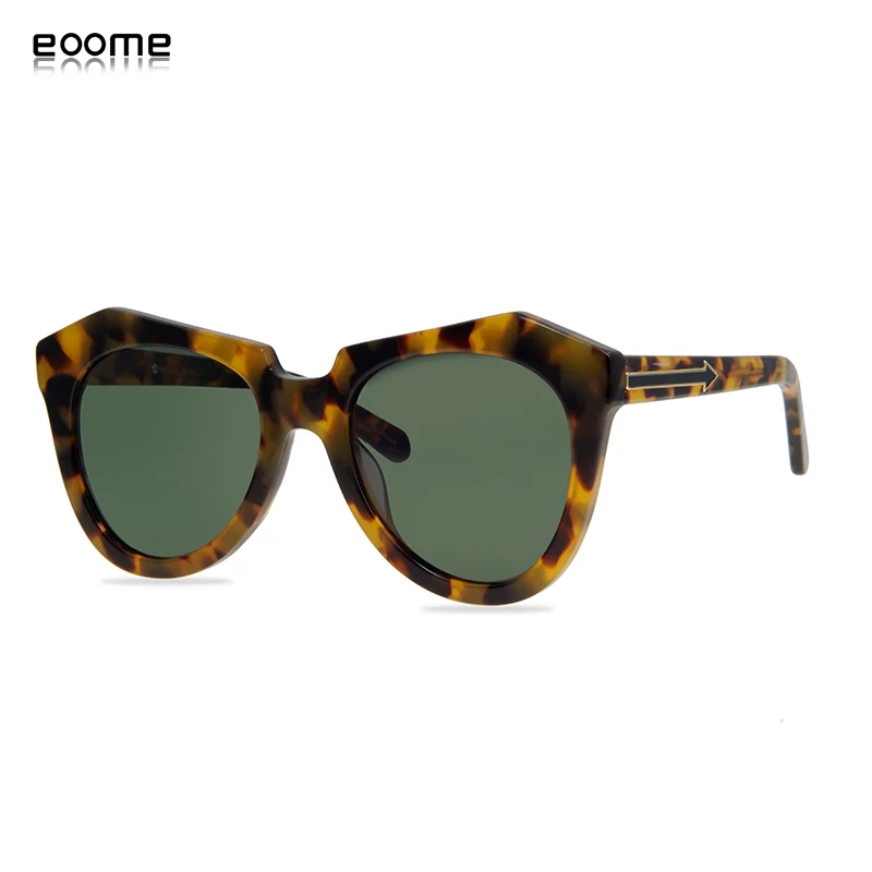 eoome KW-lady sunglass classical number one quality cat eye original design import bright tortoise color with case