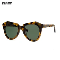 eoome kw lady sunglass classical number one quality cat eye original design import bright tortoise color with case