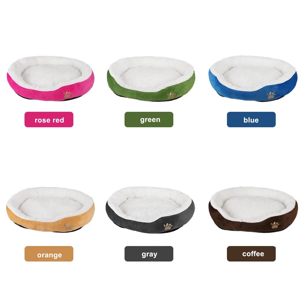 

Pet Dog Bed Sofa Lounger Cat Nest Baskets Puppy Short Plush Kennel Bed House for Medium Pet