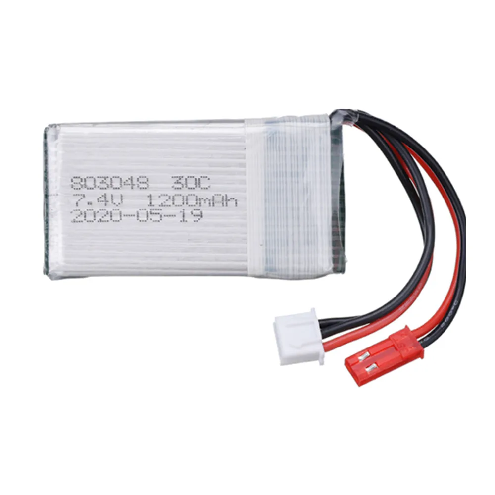 7 4 V 1200mAh 30c 803048 Lipo батарея для MJXRC X600 RC Дрон запасные части 2S v игрушек с разъемом