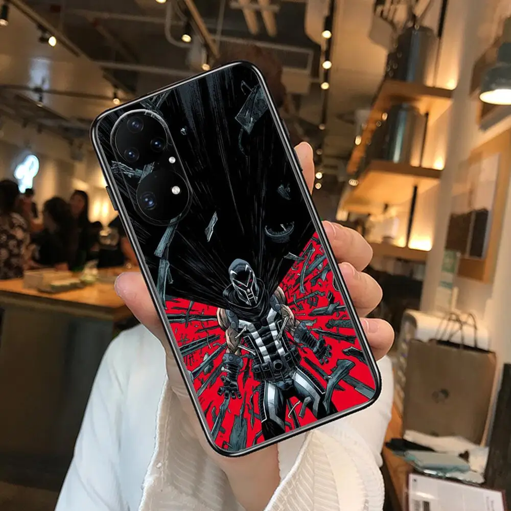 Чехол Magneto для телефона Huawei p50 P40 p30 P20 10 9 8 Lite E Pro Plus черный чехол с рисунком |