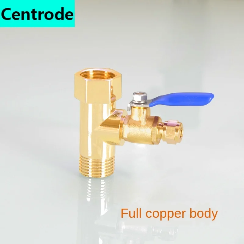 

Water purifier tee connector household filter inlet tee 1/2IN to 1/4IN ball valve water dispenser water dispenser accessories