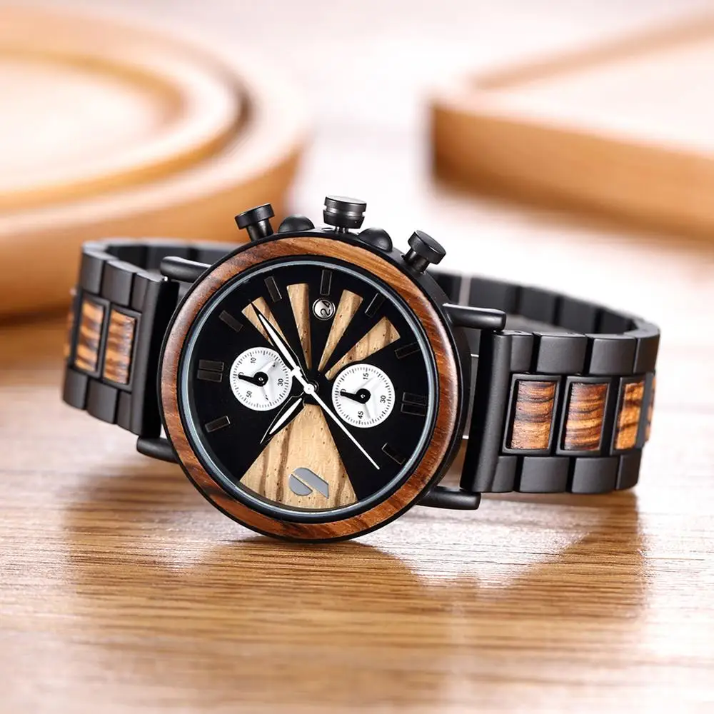 

Shifenmei Wooden Men Quartz Wristwatch Men's Sport Military Watch Brand Luxury Wood Watches Male Gifts for Men Relogio Masculino