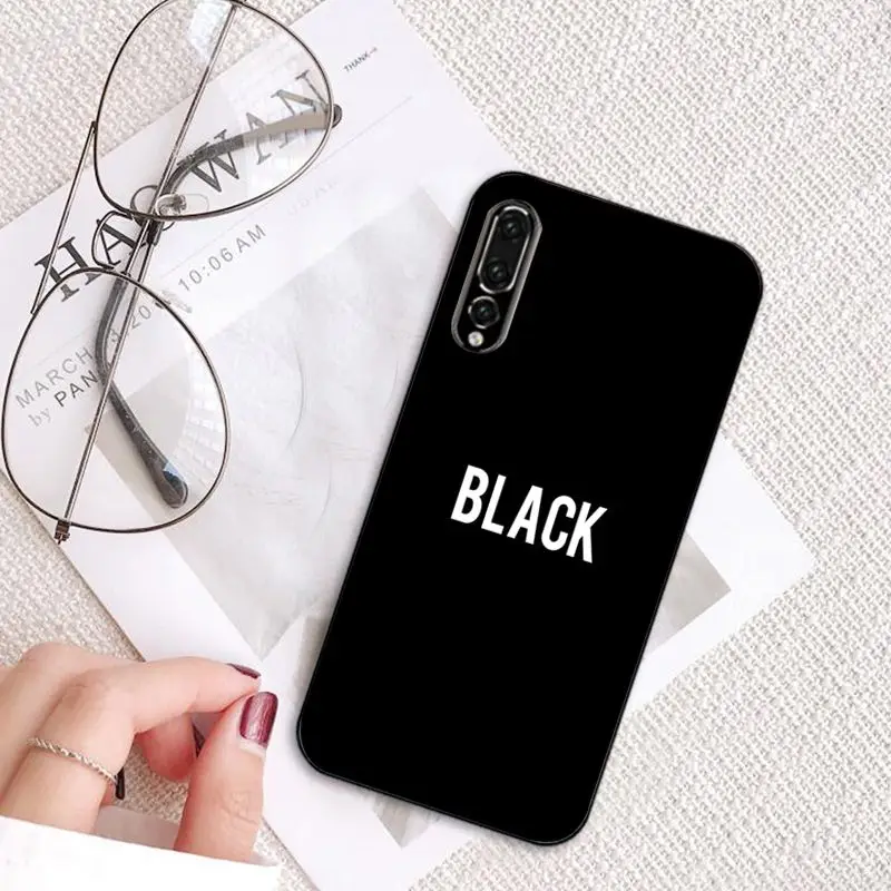 MaiYaCa Black is My Happy Color TV Series Skam чехол для телефона Huawei P20 P30 P20Pro P20Lite P30Lite P Smart P10 9lite |