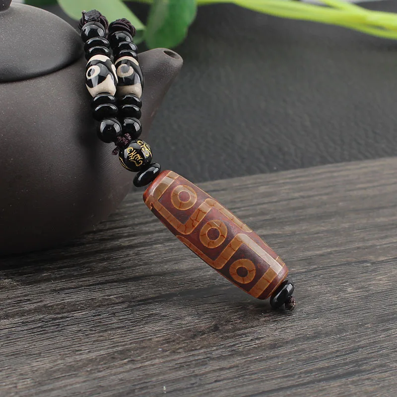 8 глаз S1.6 * 4. 2 см 5 цветов Evae peace Nature stons Dzi Beads этническое винтажное ожерелье с Буддой