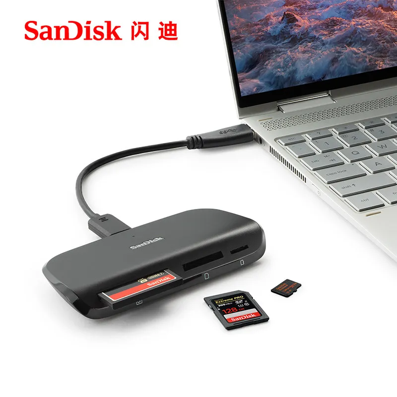 Двойной Флеш накопитель SanDisk Многофункциональный кард ридер UHS II usb3.0 компьютера SD