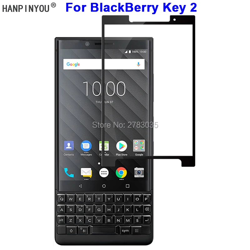 Для BlackBerry Key 2 Two Key2 4 5 &quotновая твердость 9H 2.5D полное покрытие Закаленное стекло