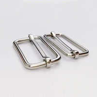 50pcslot metal buckle hook buckle clip various size metal adjustable buckle for bags iron buckle in nickle color bk 024