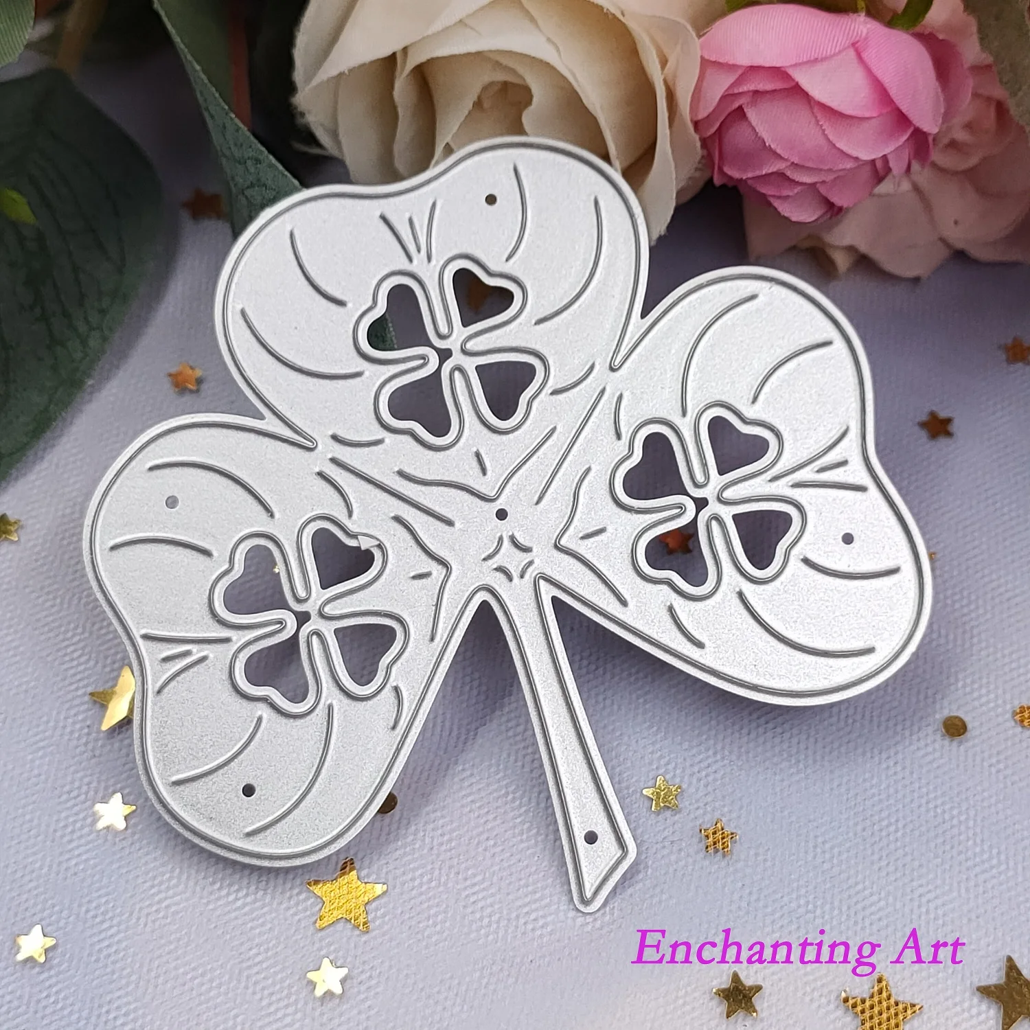 Металлические Вырубные штампы с красивым клевером новинка 2021 трафареты для