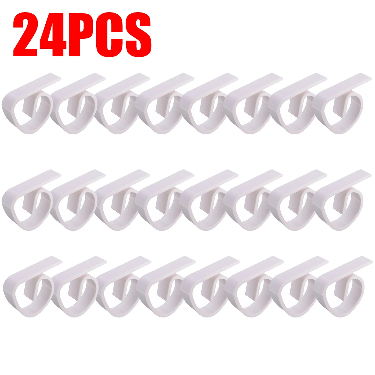 

Mayitr 24pcs Adjustable Plastic Table Cloth Clip Hold Stable Tablecloth Holder Wedding Party Clothes Pegs