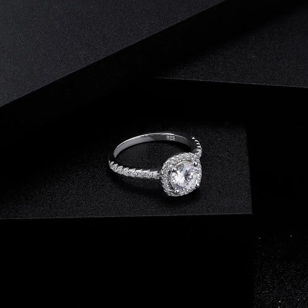 GEM'S BALLET Brilliant 925 пробы серебро 1.0Ct 6,5 мм EF цвет Муассанит кольцо для женщин обручальное кольцо ювелирные украшения