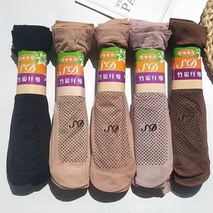 Носки женские, 10 пар, 2017, модные тонкие прозрачные шелковые носки с кристаллами, летние, бархатные леопардовые