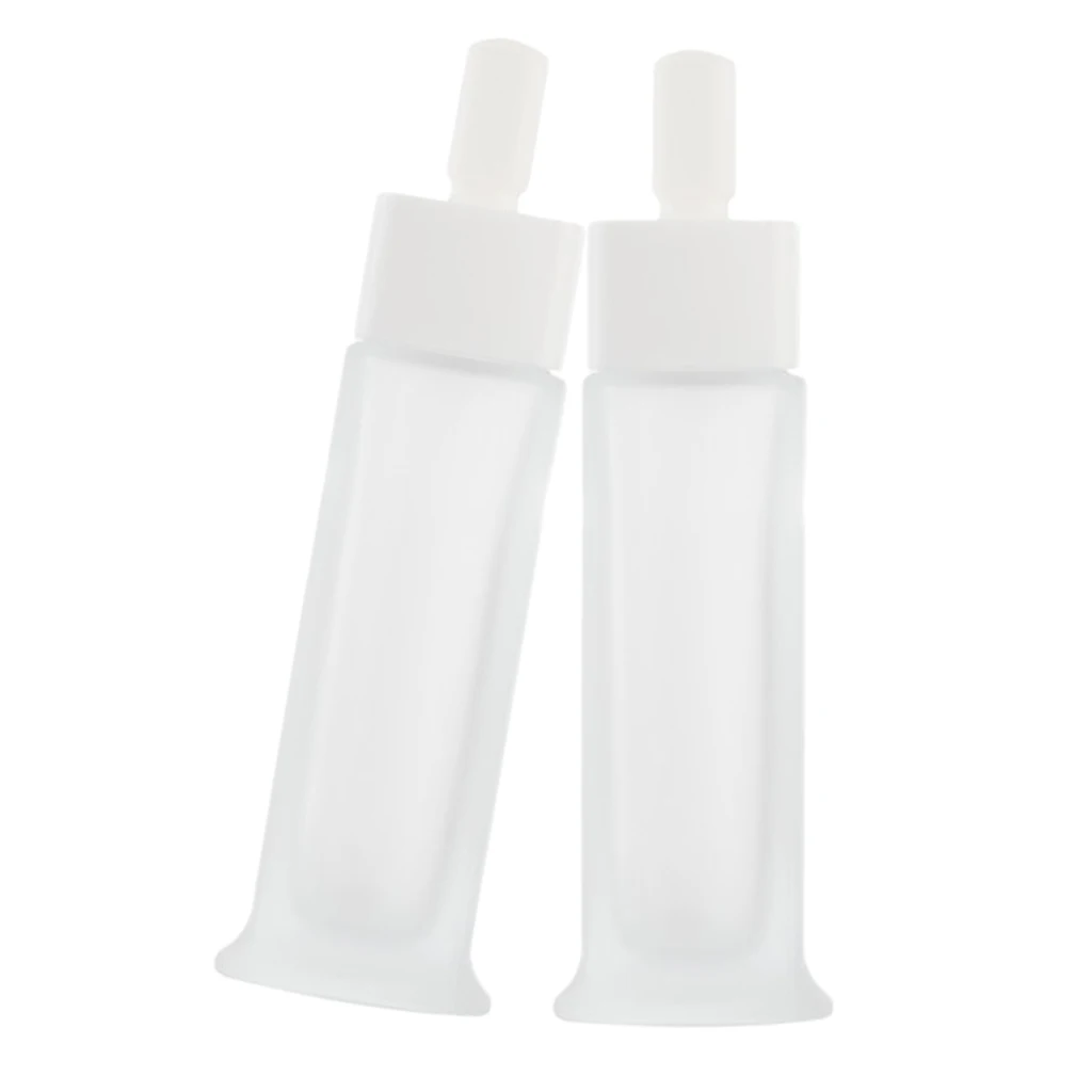 

2 Pack Glass Essential Oils Eye Serum Dropper Bottles Aroma Pipette Bottle