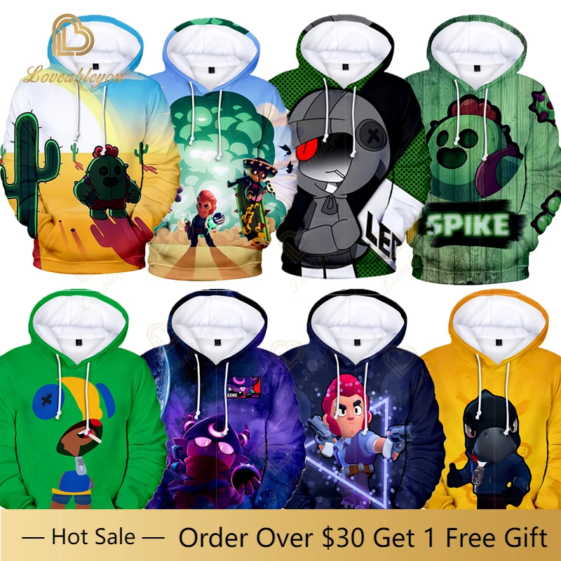 

Spike Hoodies New Shooting Game Adult Parent-child Hoodies 3D Printed Boy Girl Sweatshirt Costume Kids Clothing Star Streetwear