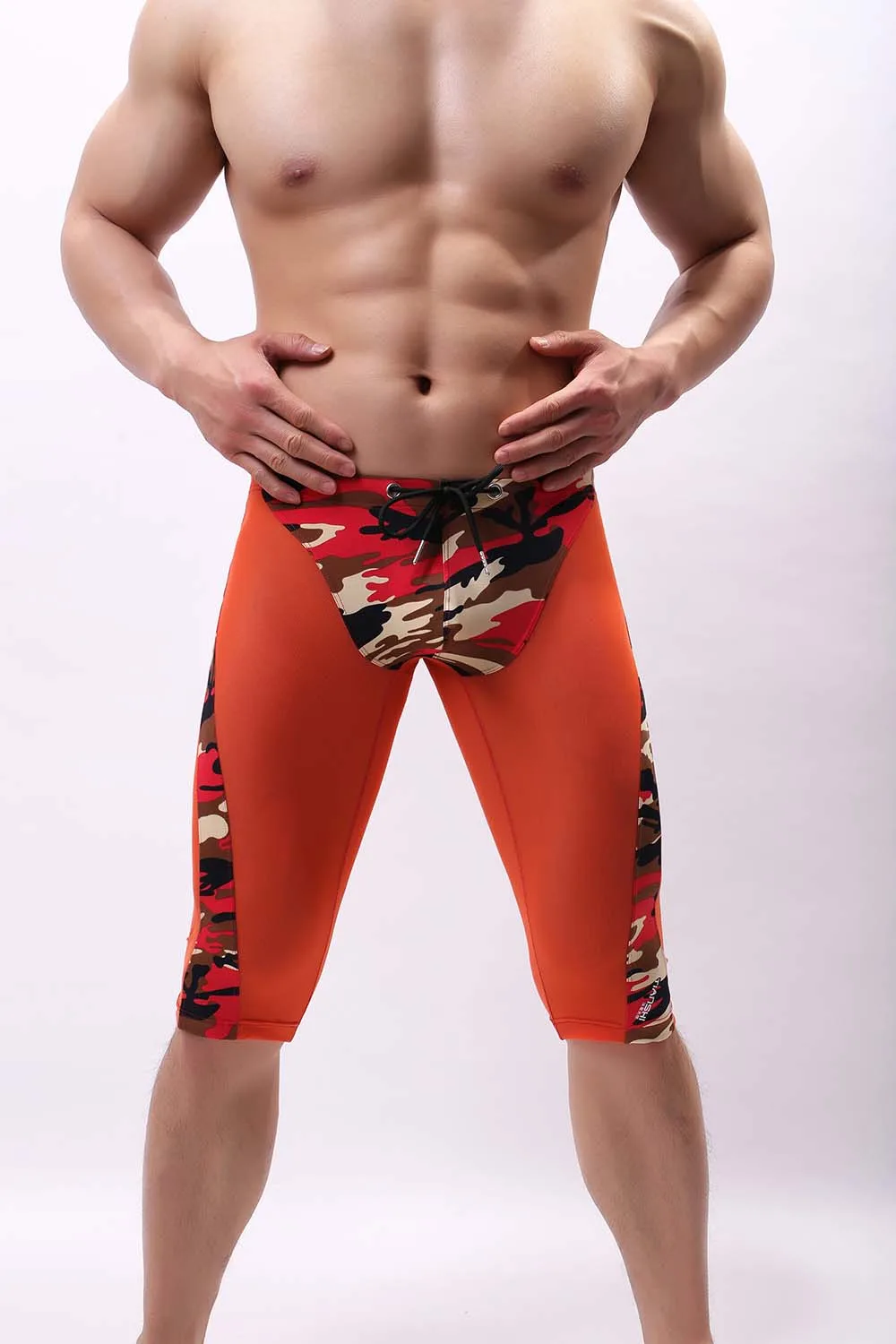 Мужские шорты для бега мужские быстросохнущие камуфляжные фитнеса