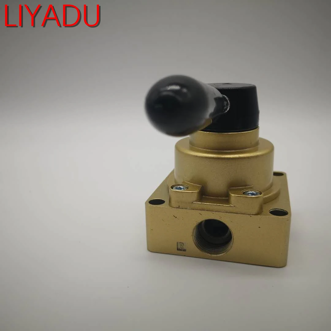 1 шт. HV-02 03 04 4 способ 3 позиции 1/4 3/8 1/2 BSPT пневматический ручной рычажный клапан центр закрытого типа