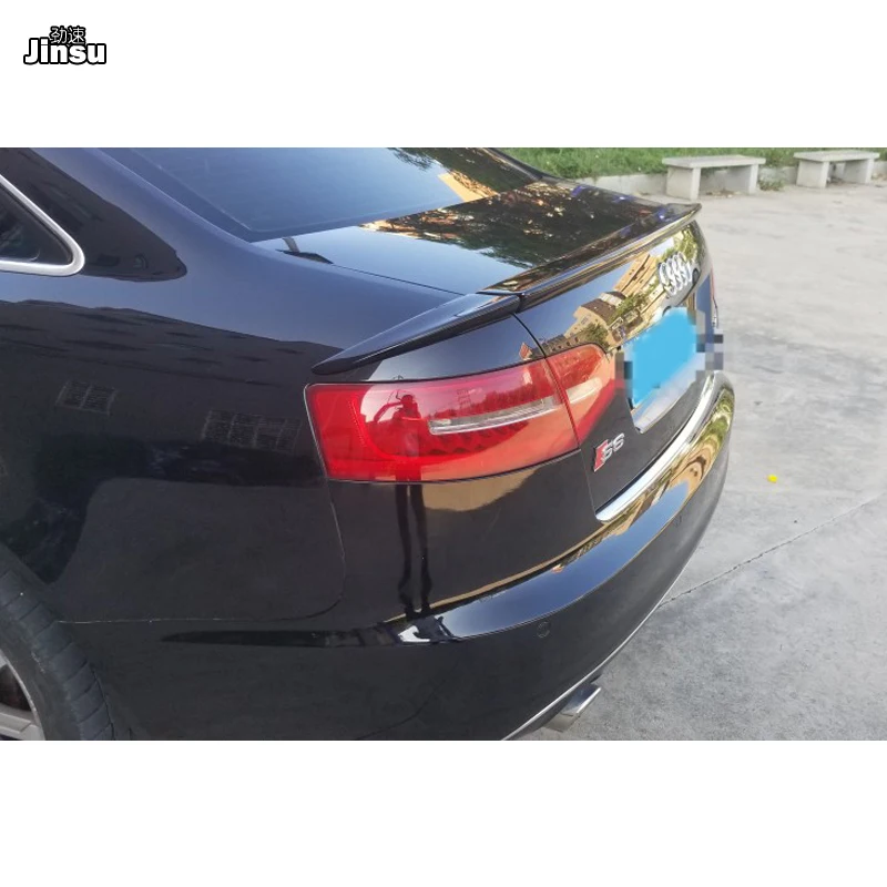 ABT Стиль 3 шт./компл. PU пластик задний багажник спойлер для Audi A6 c6 Седан 2005 2012