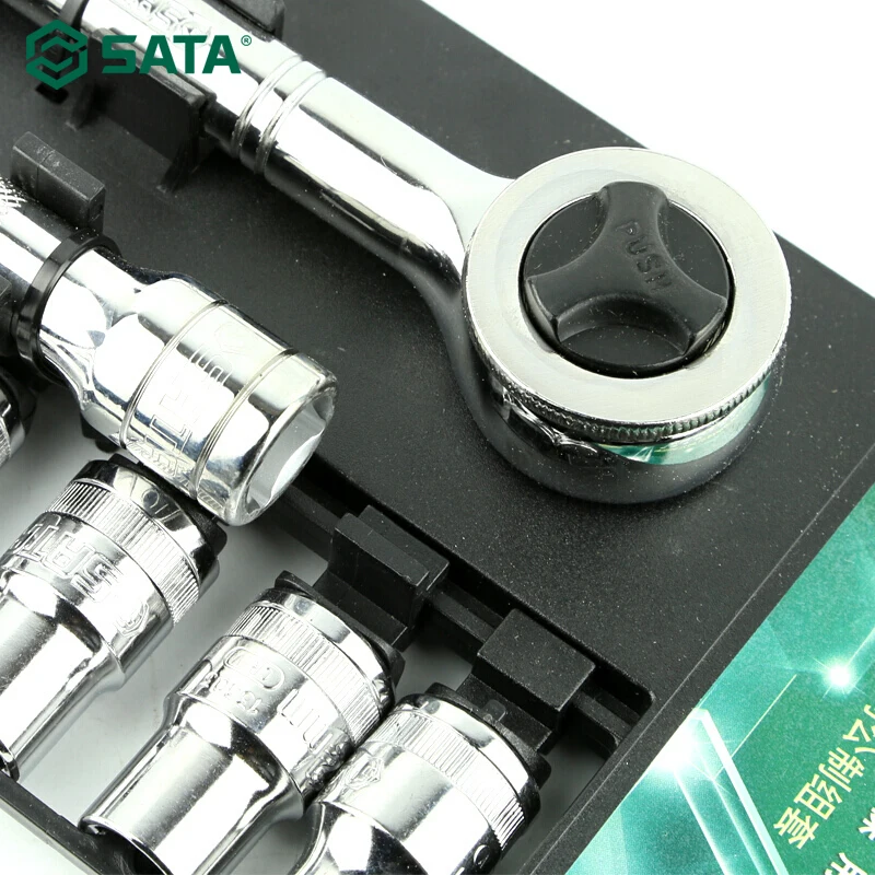 SATA 13 шт. 1/4 &quotDr. Socket Kit Набор трещотка торцовые ключи инструментов Ремонт