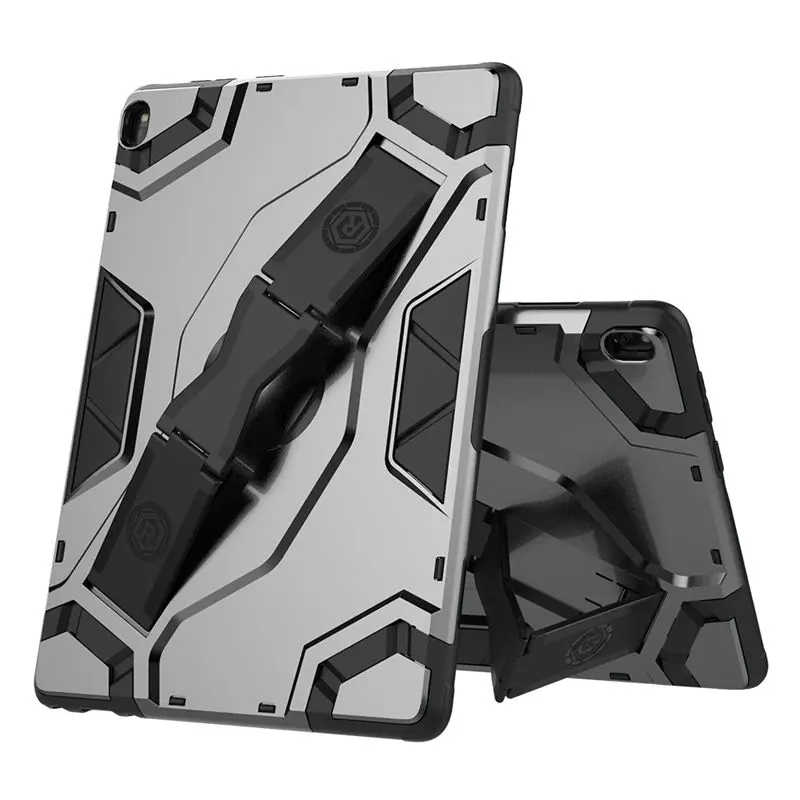 Gray Чехол Escort для lenovo Tab P10 TB-X705L TB-X705F 10,", гибридный прочный чехол для планшета с ремешком и подставкой - Цвет: Gray