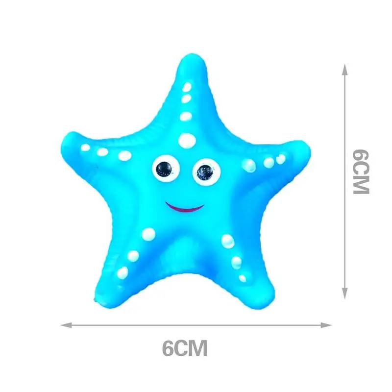 

1pcs Baby Bath Water Floating Toy Cute Baby Play Tub Floating Starfish Bath Toy Kids Swim Beach Bathroom Interactive Toys