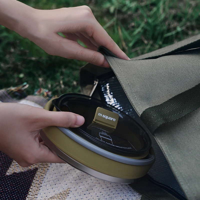 Силиконовый складной чайник портативный полевой кемпинг открытый огонь кофе чай