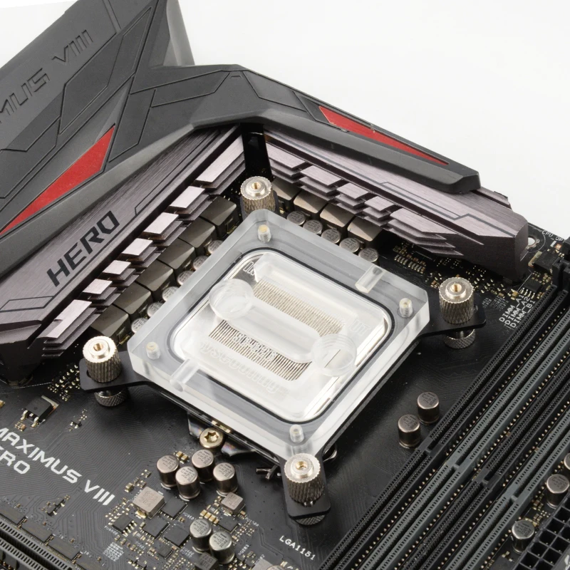 Syscooling телефон с водяным охлаждением процессор часы микроканал для Intel cpu