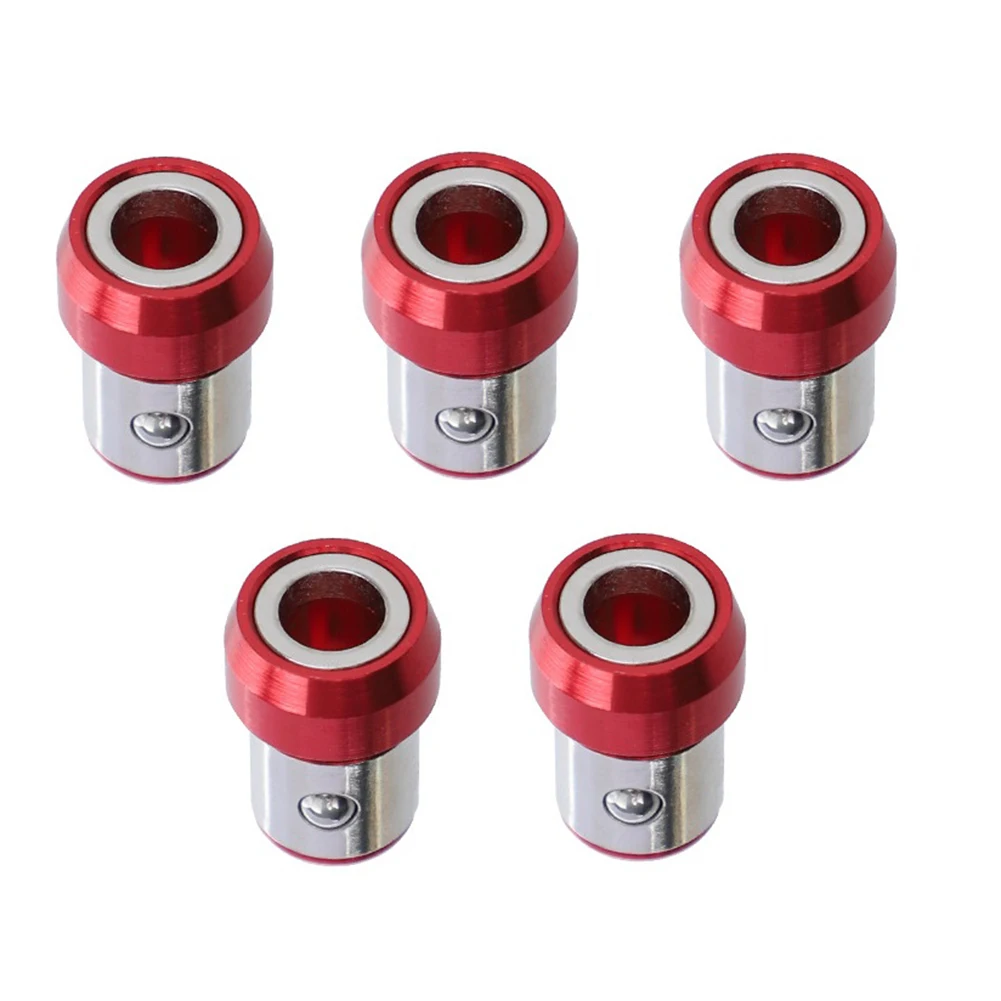 

Metal Screwdriver Magnetic Ring Red Universal Screwdriver Head Tool Kit