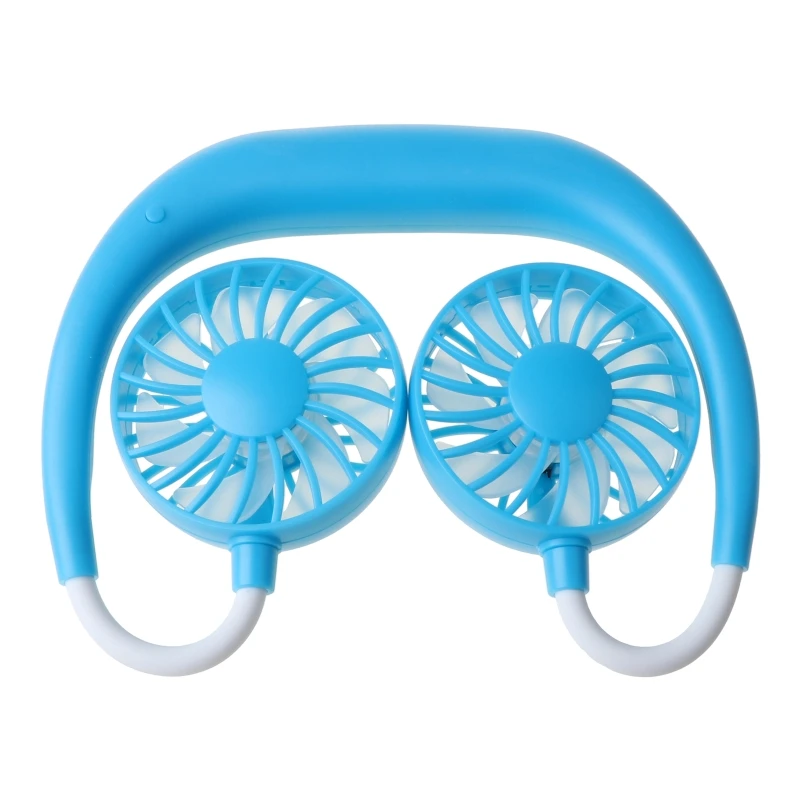 

Hands-free Neck Band Hands-Free Hanging USB Rechargeable Dual Fan Mini Air Cooler Summer Portable