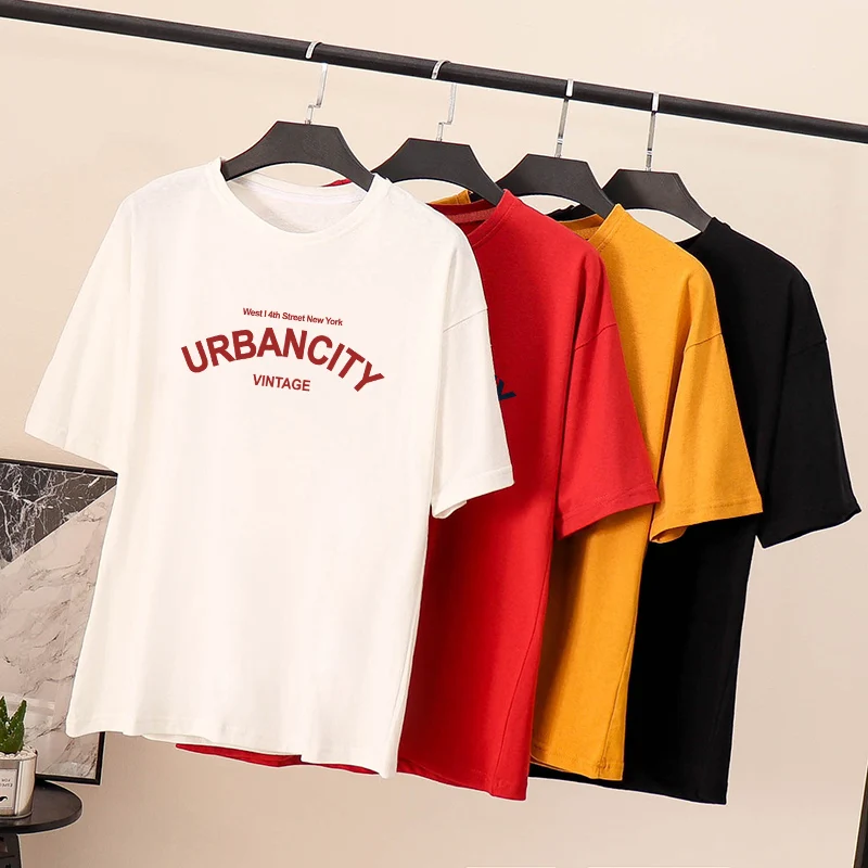 Футболка с короткими рукавами для свободного колледжа летнее платье в 2019 году |