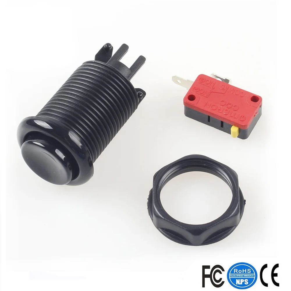 10 Pcs Happ Type Standard Arcade Push Buttons With Micro Switch For Raspberry Pi | Спорт и развлечения