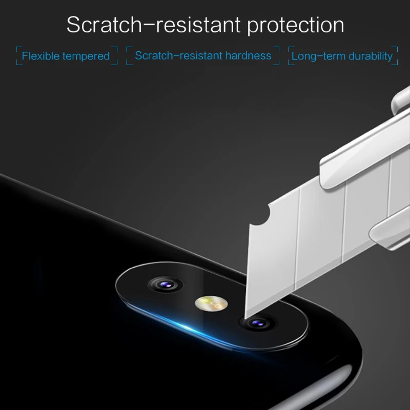2 шт.! Стекло для объектива телефона iPhone X XR XS 11 Pro Max 9H жесткий закаленное защитное