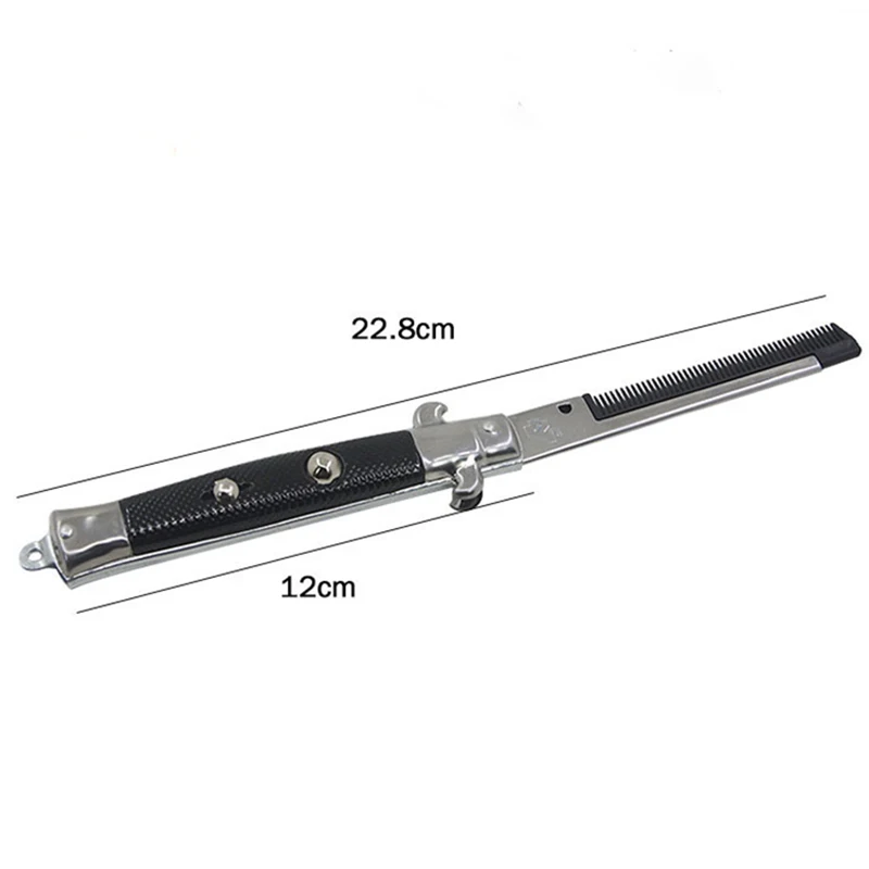 1 шт. Складной пружинный гребень Мужские Женские Красота Ручная карманная клипса Волосы Усы Бороды Стилизация Аксессуары.
