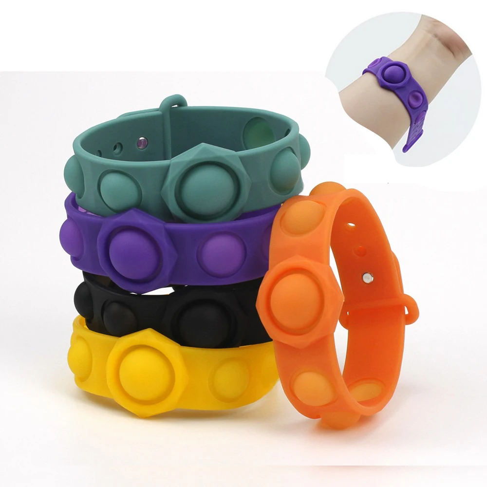 Игрушки Fitget Pop It, браслет для взрослых и детей, сенсорный, игрушка для аутистов, снятие стресса Игрушки Fitget Pop It, браслет для взрослых и детей, сенсорный, игрушка для аутистов, снятие стресса