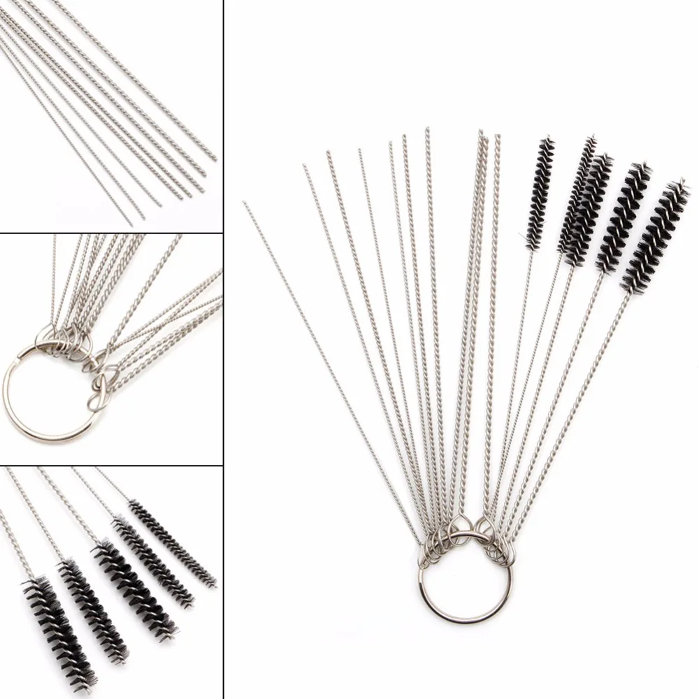 Новый карбюратор углеродная грязеотталкивающая струя удаление 10 чистящих игл + 5