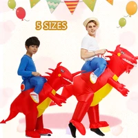 red dinosaur costume ride inflatable costumes halloween carnival funny kids adult purim party cosplay animal birthday boys girls