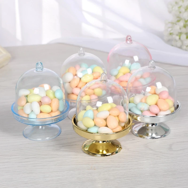

12pcs Transparent Plastic Tray Candy Box packaging Chocolate candy box Baby Shower Wedding Kids Birthday party Candy gift boxes