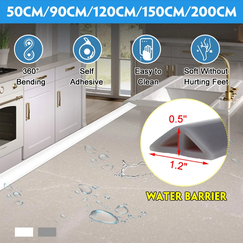 Силиконовая пробка для воды высотой 12 мм гибкая кухонная столешница