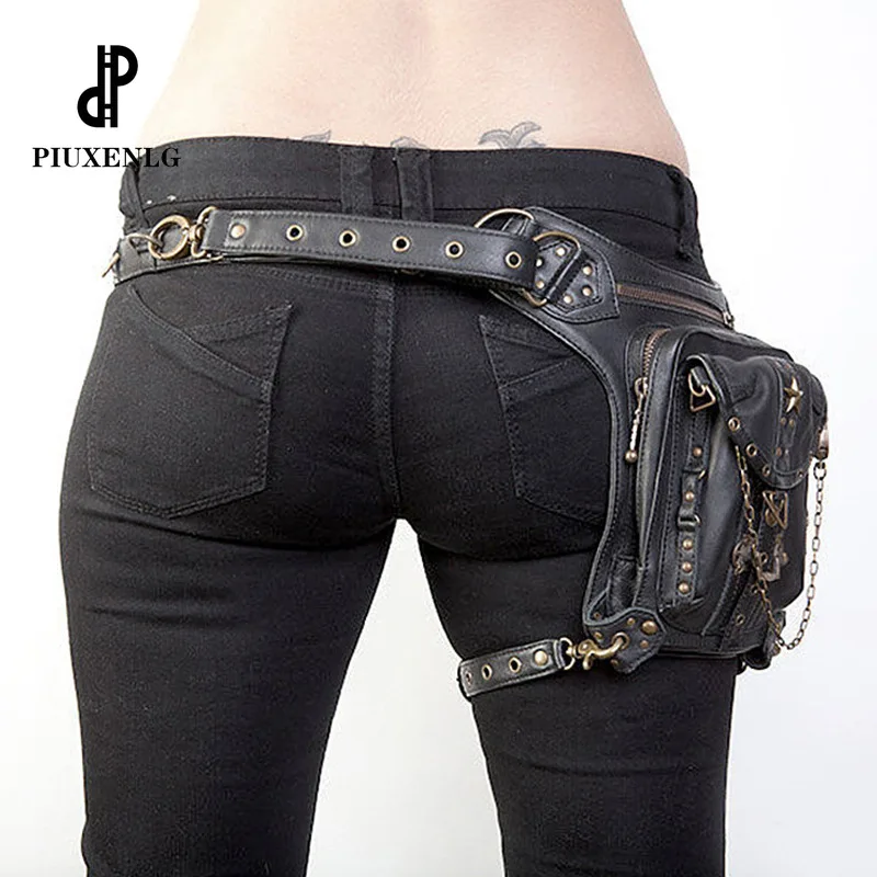 Винтажная сумка в стиле стимпанк ретро рок готика на плечо сумки пояс