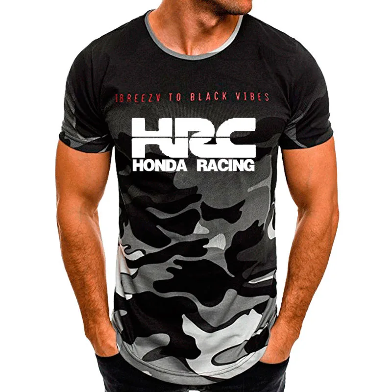 Мужской Хлопковый камуфляж короткий рукав летняя повседневная футболка с