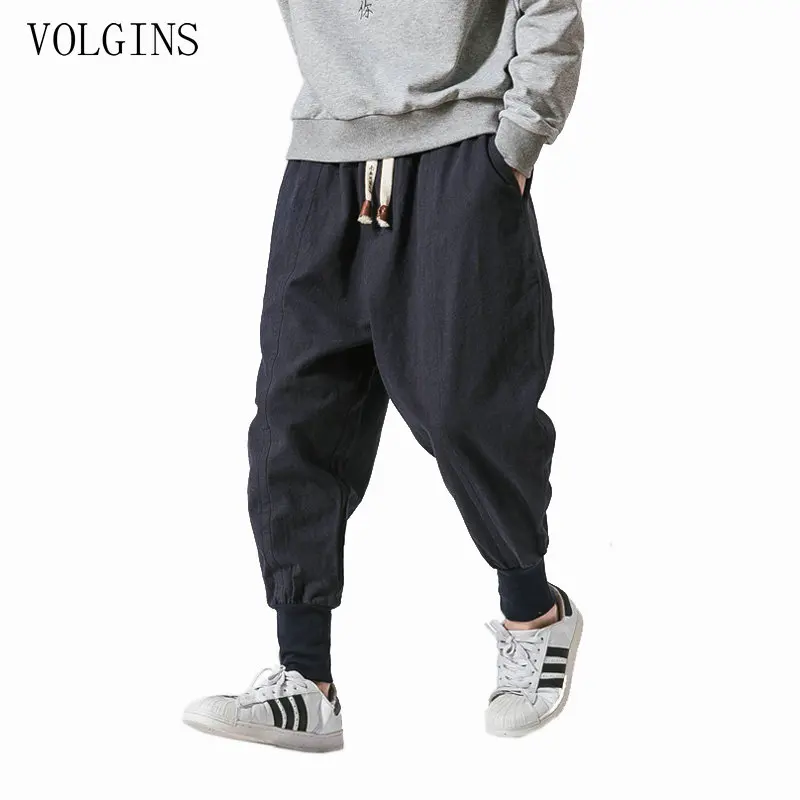 

2021 Disney Marvel Street Style Men's Harem Pants Japanese casual cotton pants men's jogging pants Chinese slacks large 5XL