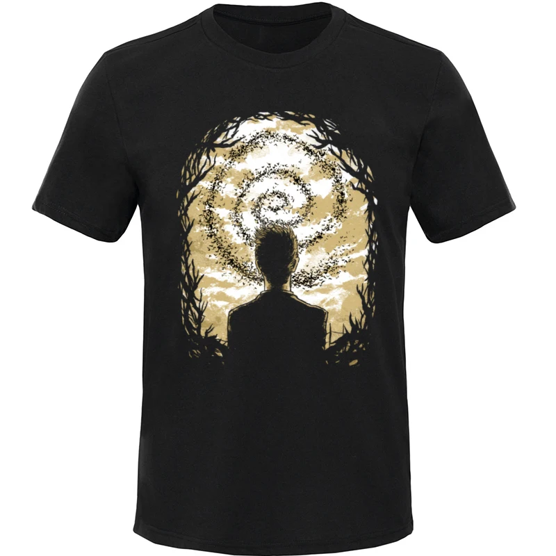 Мужская футболка Carcosa's Spiral летняя с коротким рукавом топы Hastur Cthulhu потрясающая