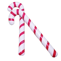 88cm pvc iatable christmas candy cane classic lightweight hanging decoration for christmas party santa claus cane 2022 natal