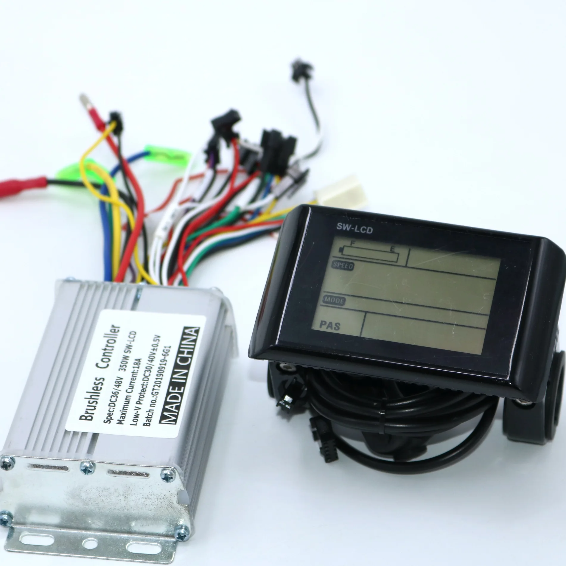 Greentime 36V 48V 350W 18A мотор-контроллер постоянного тока без щетки контроллер электровелосипеда+ SW-LCD Дисплей один комплект