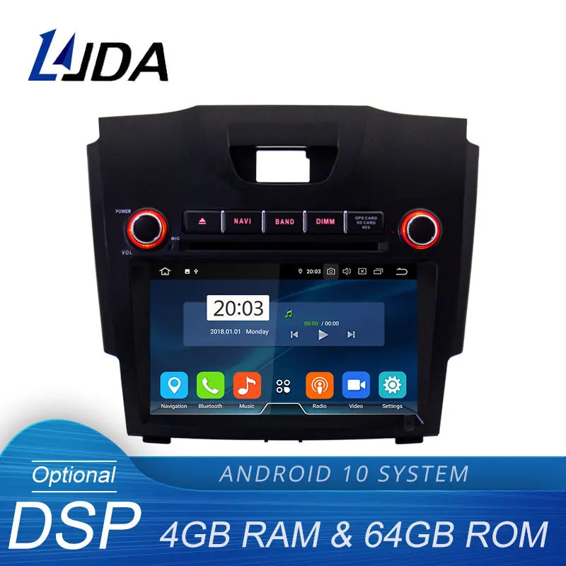 Автомобильный DVD плеер LJDA Android 10 0 для CHEVROLET S10 Trailblazer LT Колорадо LTZ мультимедиа 2 Din