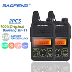 2 шт. Baofeng BF-T1 мини Детская рация UHF Портативный двухстороннее радио FM Функция Ham Радио Baofeng T1 USB Ребенка коротковолновым приемником