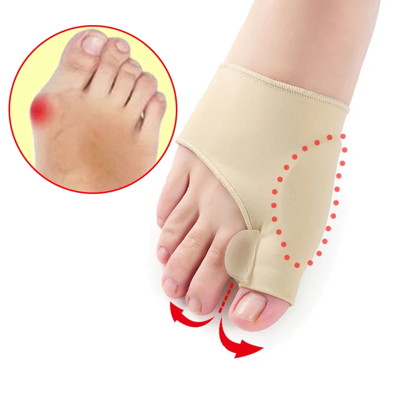1Pair=2Pcs Bunion Protector Feet Care Orthotics Pedicure Tool Hallux Valgus Corrector Orthopedic Adjuster Bunion Foot Massager