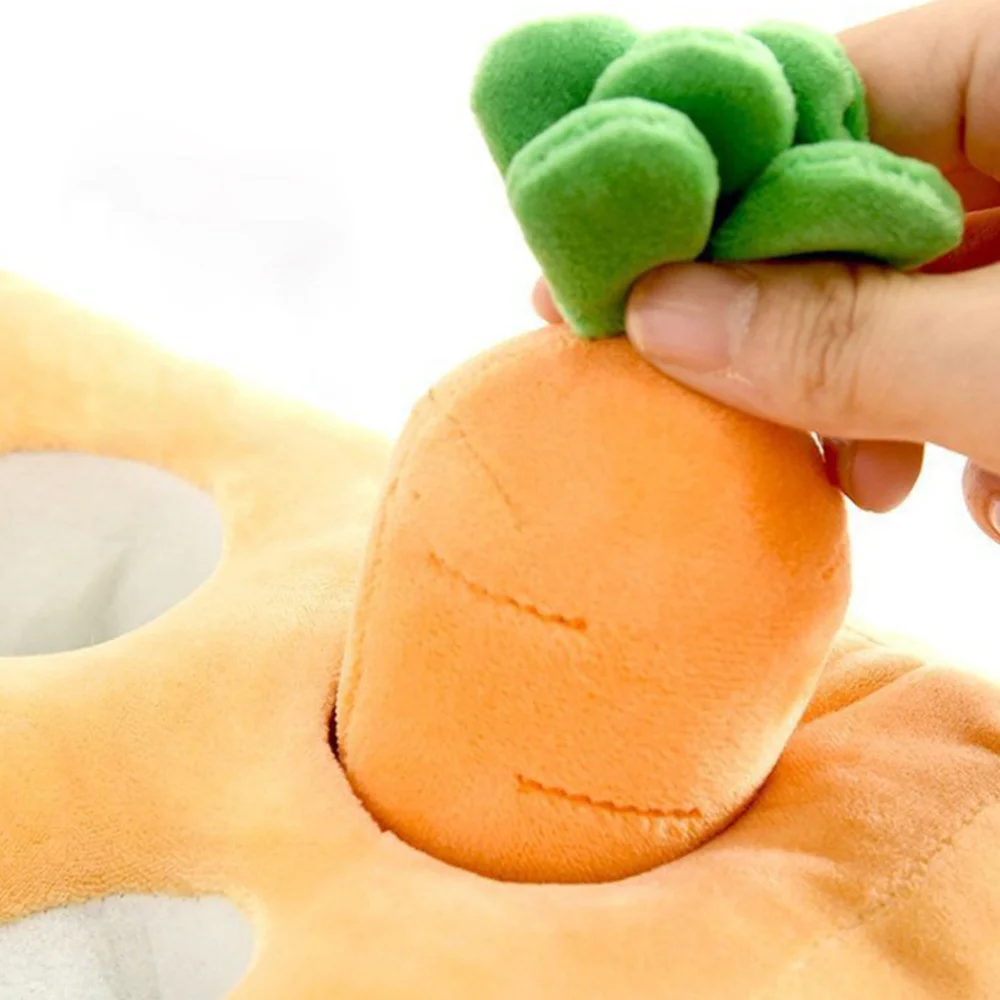 

Puppy Sniffle Mat Plush Cotton Carrot Land Dog Training Mat Creative Pet