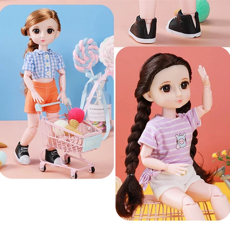 

1/6 BJD 30CM Bjd Doll 23 Joints Makeup Dolls with Fashion Clothes Shoes Best Gifts for Girl Handmade Beauty DIY Toy For Girl